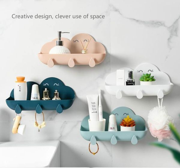 

creative bathroom wall hanging bathroom no hole washing table storage rack
