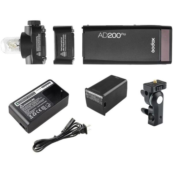 

godox ad200prol pocket flash kit flashpoint 1/8000s hss with 2900mah lithium battery pack built-in 2.4g wireless x system