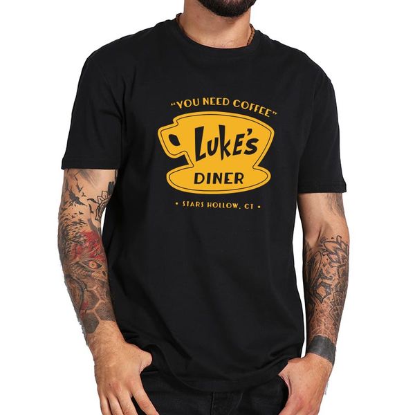 

gilmore girls t shirt luke's diner stars hollow coffee tshirt 100% cotton soft breathable tee