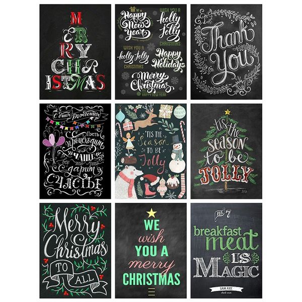 

christmas full square diamond embroidery 5d diy diamond painting blackboard drawing decor picture of rhinestone