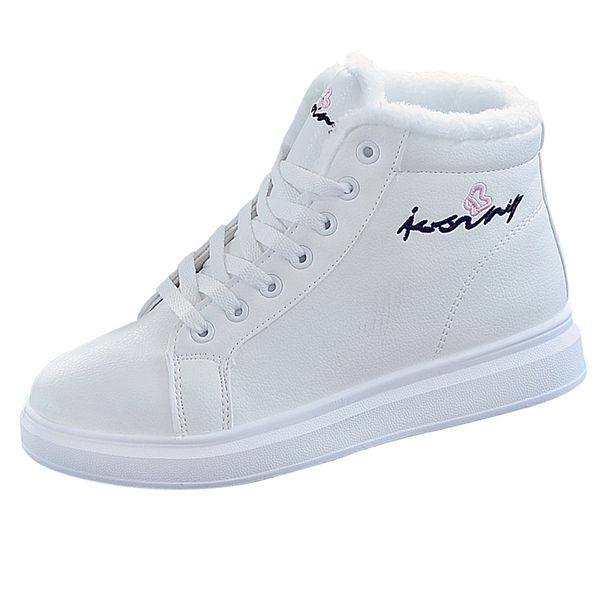 

марка white winter boots женщины ботильоны теплый плюшевые снег женщин обувь кроссовки зашнуровать обувь женщина короткие снега, Black