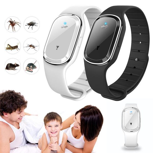 

cgjxsultrasonic mosquito repellent wristband pregnant kids anti mosquito killer pest repeller protection bracelet