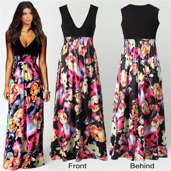 

v neck chiffon print dress ladies causal clothing summer casual designer dresses summer fashion deep, Black;gray