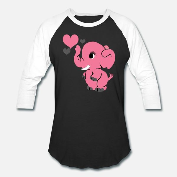 

cute pink baby elephant t shirt men design 100% cotton o-neck fit sunlight funny casual spring autumn cool shirt