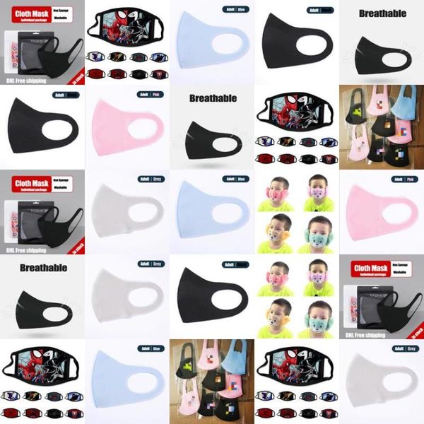 

masks kid face mask masks shipping kid designer packaging cubrebocas 045usd silk ice high dhl end fgcpr beidiensport, Black