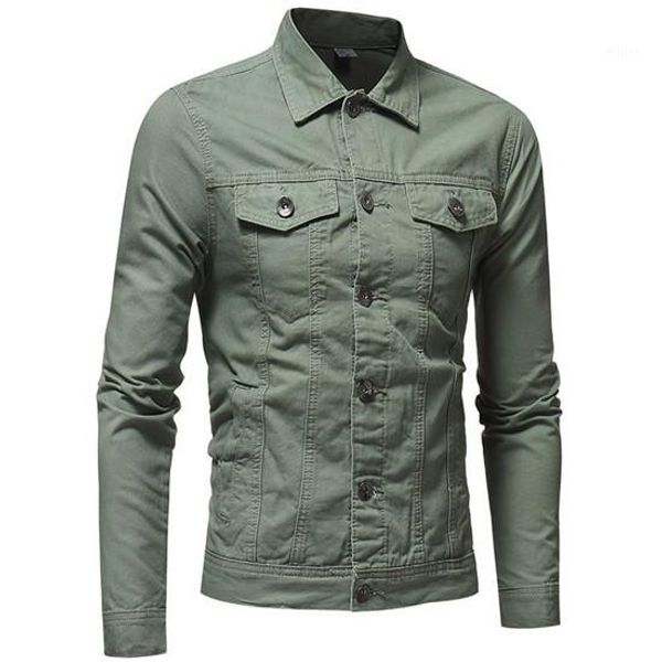 

neck long sleeve solid color homme coats fashion procket male clothing mens autumn designer denim jacket laperl, Black;brown