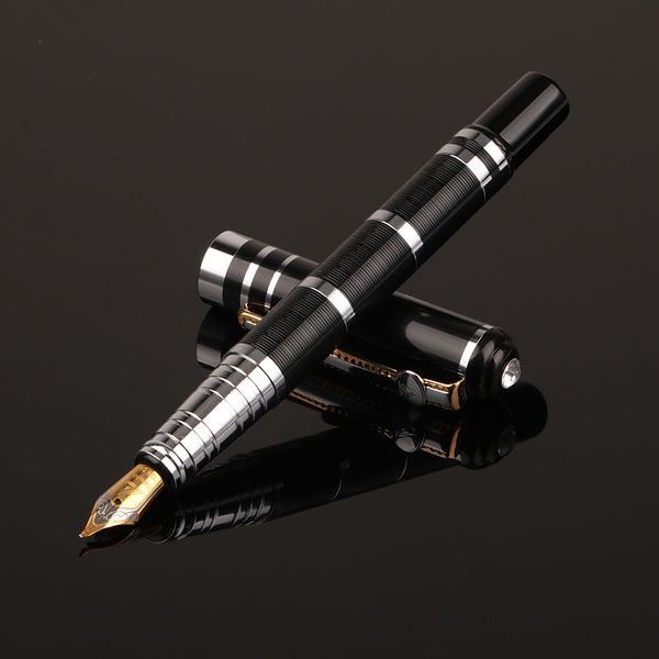 

1pcs classic design student fountain pen business gift luxury metal pen 2020 new fountain