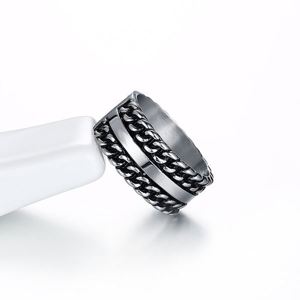 

vintage silver color stainless steel buddha chain series jewelry ring timeless fashion ring for women men jewelry gift 151, Golden;silver