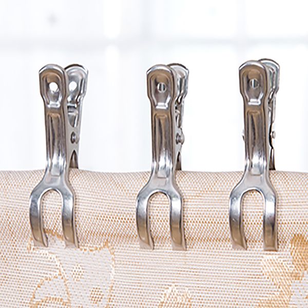 

6pcs bed sheet multipurpose quilt beach towel clips stainless steel clothes pegs