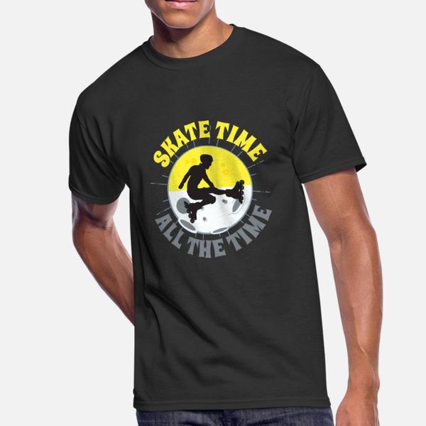 

rollerskater t shirt men customize short sleeve crew neck vintage sunlight funny spring letter shirt