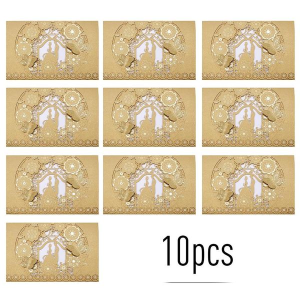 

greeting cards hollow out invitation card kits holders 10pcs for wedding anniversary birthday party christmas decor