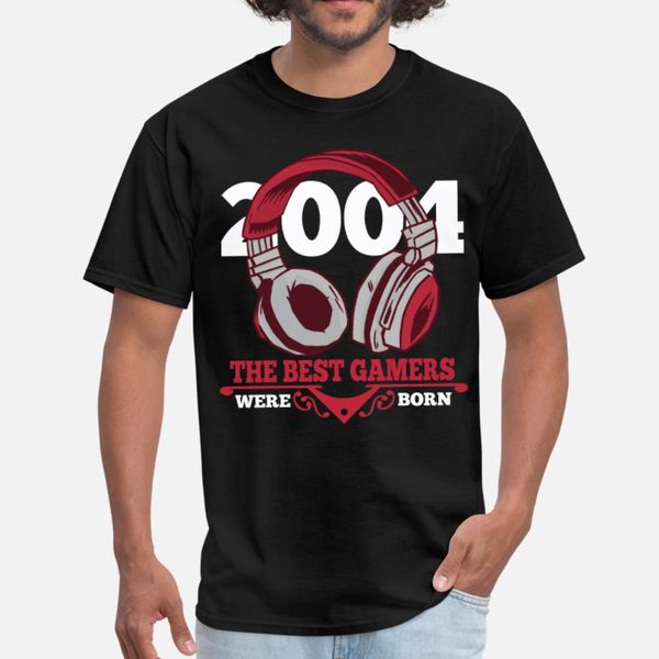 

gamer gaming 2004 birthday present video game t shirt men printed short sleeve o-neck kawaii famous humor summer style standard shirt