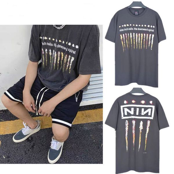 

19 new men t shirt travis cactus jack highest in the room washed high street short sleeve casual shirts fashion street hip-hop hot, White;black