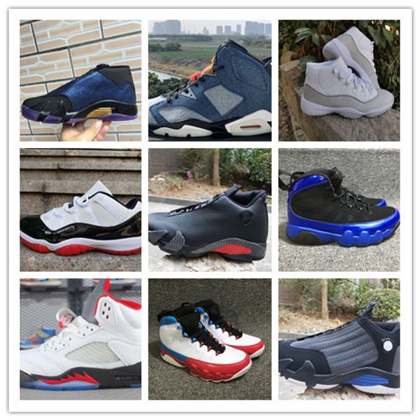 

new 11 xi 14 bred fire red 6 jeans high men basketball shoes trainers sports sneakers outdoor good quality discount size 7-13