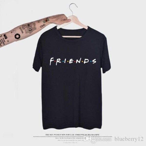 

summer mens tshirt letter friends printing male loose casual short sleeve round neck multi colors asian size s-3xl, White;black