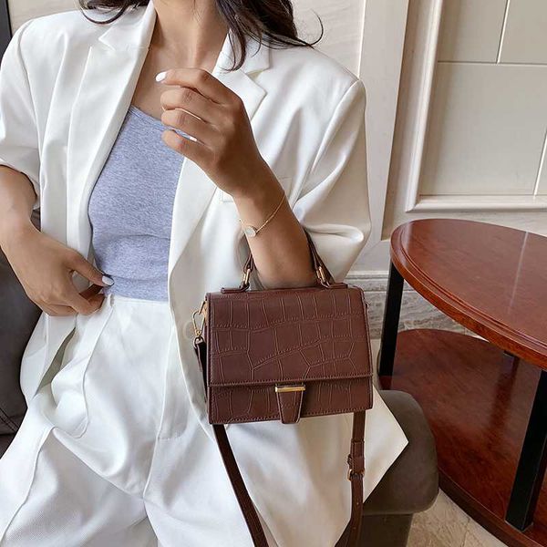 

luxury stone pattern mini pu leather crossbody bag for women shoulder messenger bag 2020 chain travel ladies purses handbags sac