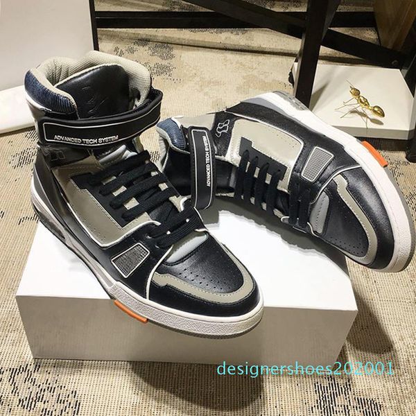 

new riefsaw trainer sneaker boot mens shoes vintage comfortable luxury shoes lace -up men shoes chaussures de marque de luxe pour d01, Black