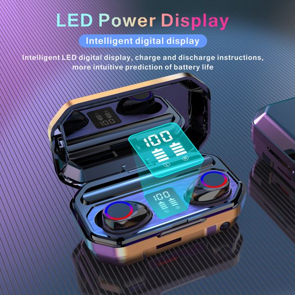 

m12 tws touch light breath wireless bluetooth 5.0 stereo earphones sport headsets earbuds bluetooth headphones