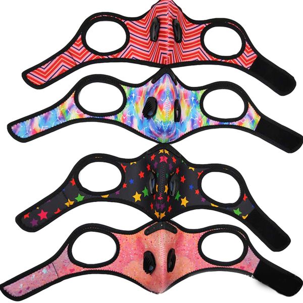 

маски велоспорт защитные лица с активированным углем рм2,5 anti-запыления спорт бег обучение дорожный велосипед многоразовые маски