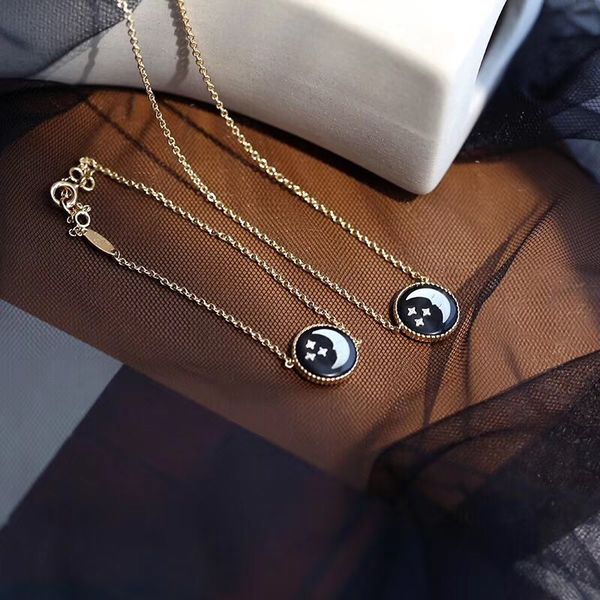 

2020 round black shape in necklace and bracelet luxurious quality women charm jewelry gift ps8227