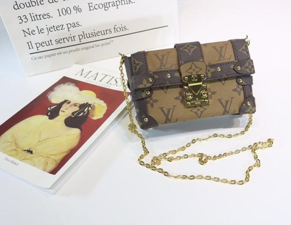 

2020 luxury designer Petite Malle handbag Womens Shoulder Bag Purses Female Crossbody Bags Leather Messenger Bag with box purse