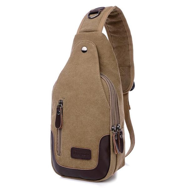 

designer-casual rugzakken canvas men backpack retro vintage male student school bags man one shoulder backpack chest bags triangle bolsas