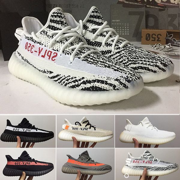 

2019 static shoes with box sesame butter v2 black white breds oreos running shoes sports sneakers size 36-48 ybbc9