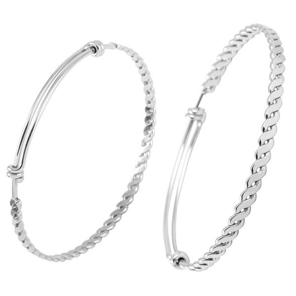 

ijb0273 дешевой оптовая 200pcs / серия из нержавеющей стали 316l регулируемого браслета расширяемого витой браслет для женщин мужчин, Black