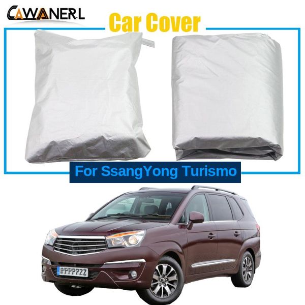 

outdoor car cover for ssangyong turismo 2013-2020 anti-uv sun snow rain dust resistant mpv cover windproof
