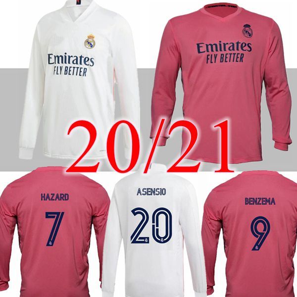 

20 21 реал мадрид длинный рукав футболки футбол 2020 2021 опасности asensio vinicus jr sergio ramos бензема модрич оцилиндрованного футбол р, Black;yellow