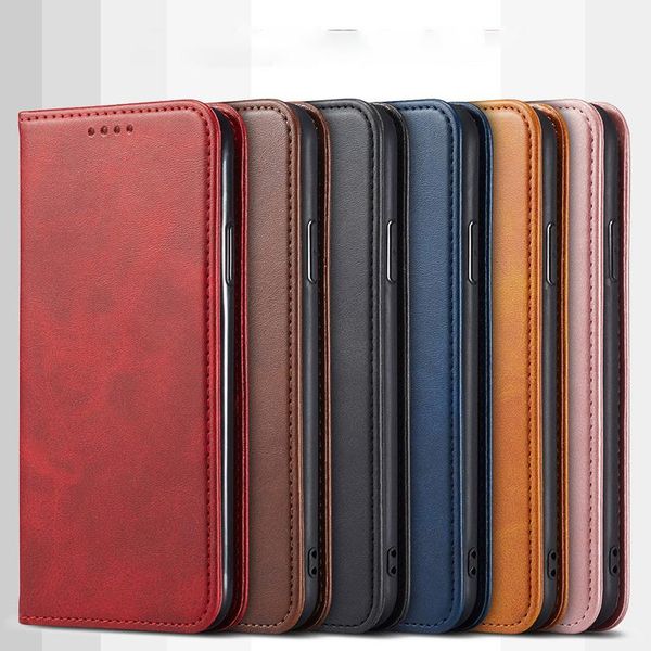 

flip leather cover phone case for iphone11 xs xr max for samsung s20 s20 plus note 10 protective cove
