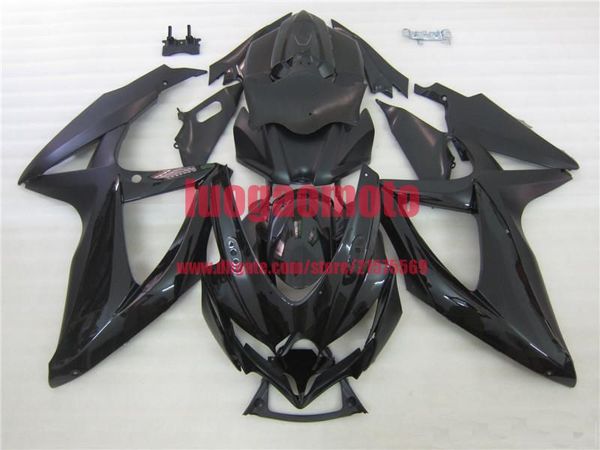 

injection matte black bodywork kit for suzuki gsxr600 750 k8 08 09 10 bodywork gsxr 600 gsxr750 2008 2009 2010 fairings kit+7gifts