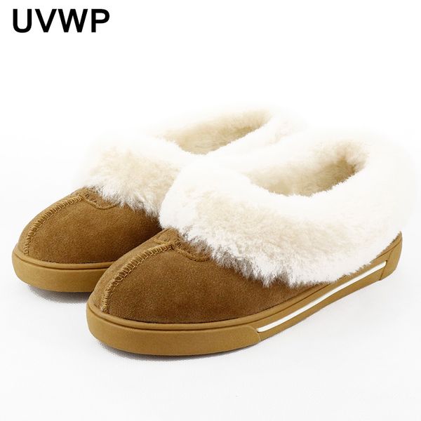 

boots fashion genuine cow leather snow women ankle warm winter shoes, Black