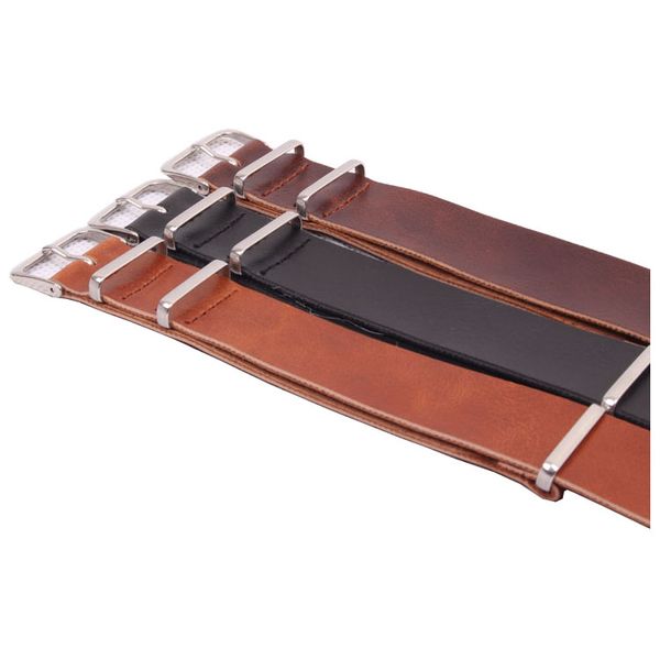 

watch bands buy 2 get 10% off nato brown black pu leather wholesale 18mm 20mm 22mm 24mm watchbands watches strap wristwatch band buckle belt, Black;brown
