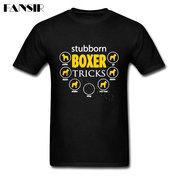 

boxer dog short sleeved t-shirts teenager shirt pure cotton crew neck men t shirt for team