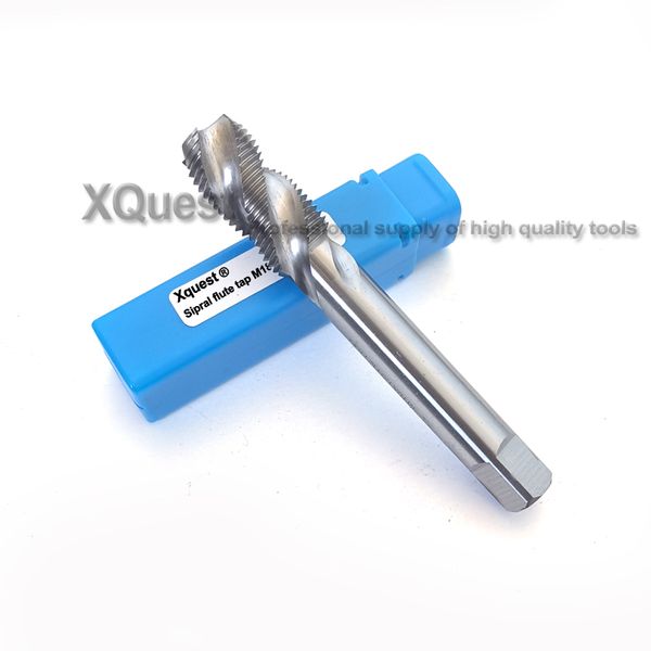 

xquest hss machine right hand spiral flute tap m18 m18x2.5 fine thread screw fluted taps m18x2 m18x1.5 m18x1 thread cut tools