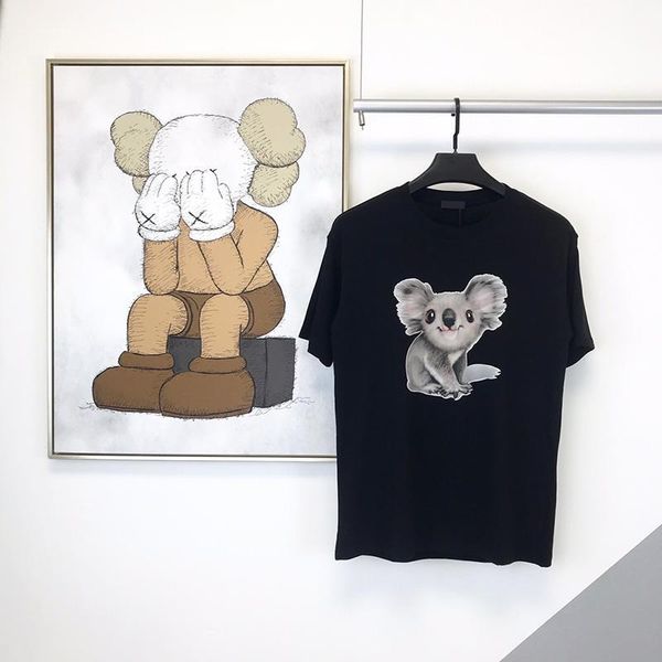 

2020 Spring Summer Luxury Europe Paris animal Koala bear Tshirt Fashion Men Women Cotton short sleeve T Shirt