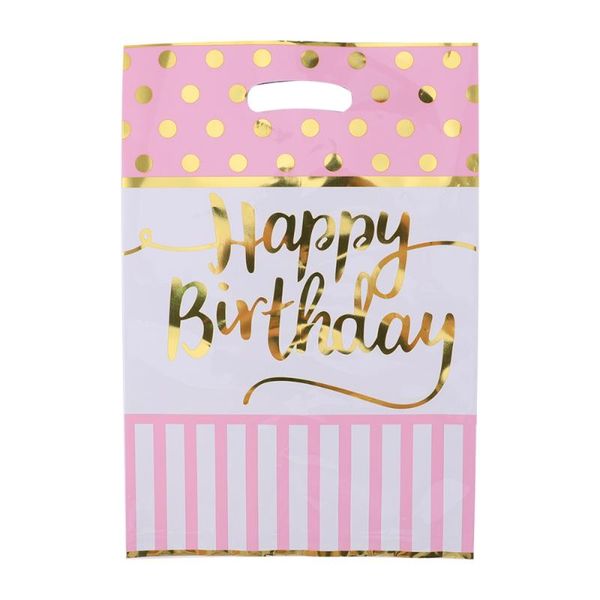 

30 pcs gold stamping portable durable gift bag candy wrappers packing bag for gathering party christmas