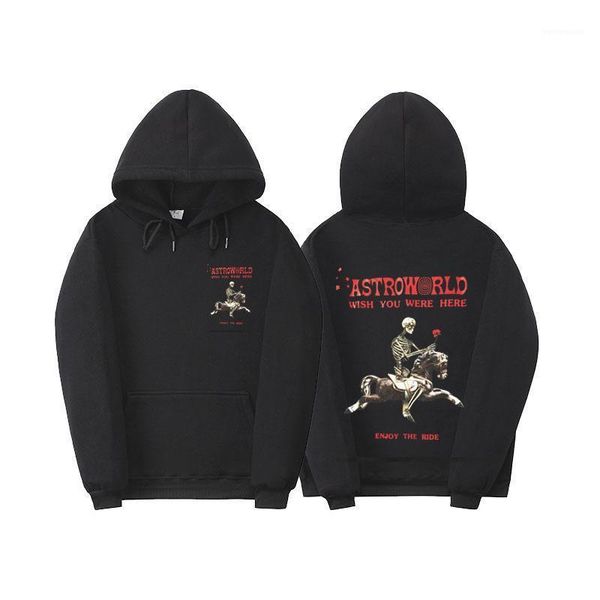 

hooded pullovers men spring autumn astroworld hoodies travis scott designer sweatshirts, Black