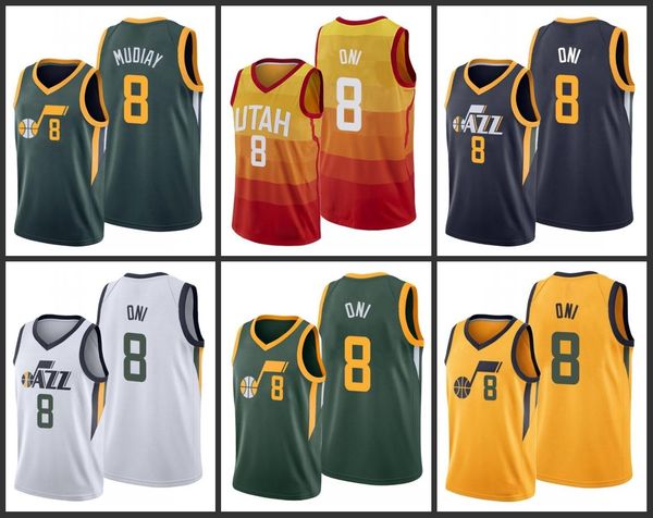 

utah jazz miye oni men city basketball jersey, Black