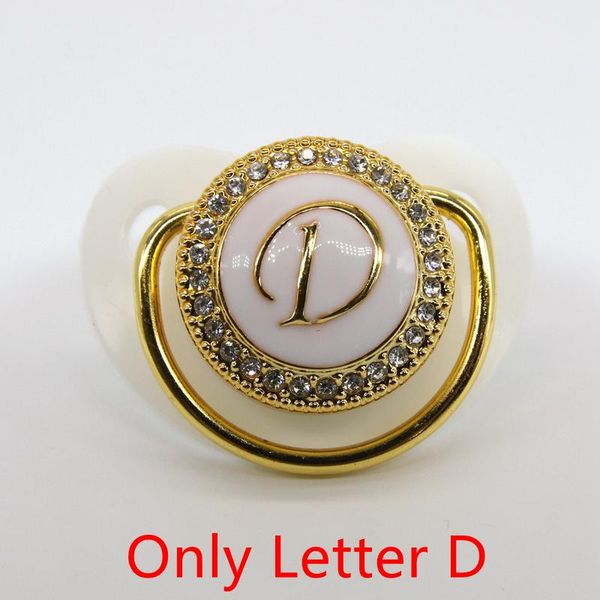 

rhinestone twinkling initial soother luxury d dummy clip letter baby pacifier bpa jewelry holder bling ifpaf