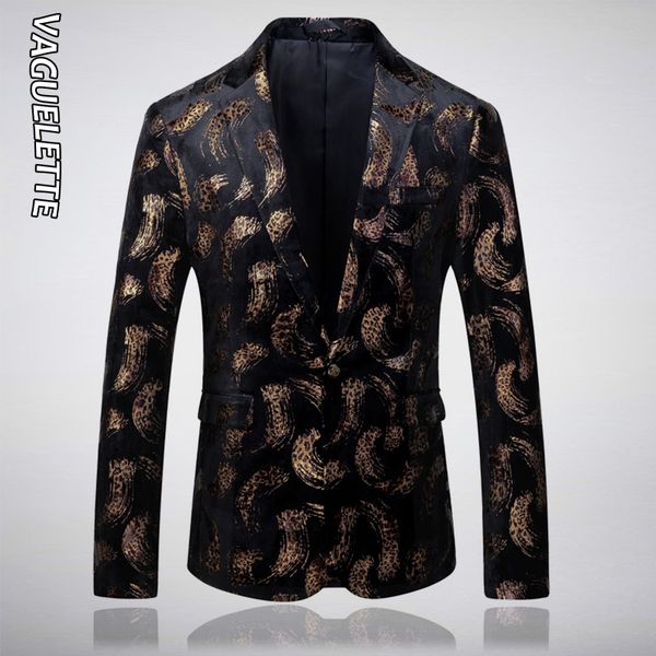

vaguelette leopard pattern printed blazer hombre blazer animal print mens stage jackets fashion for men stage wear coats, White;black