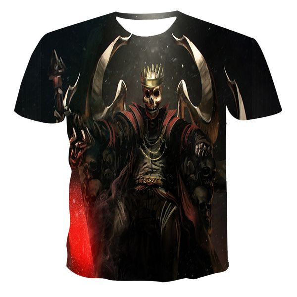 

japanese anime demon slayer t shirt hashibira inosuke wild boar headgear print t-shirt men cool hip hop harajuku streetwear