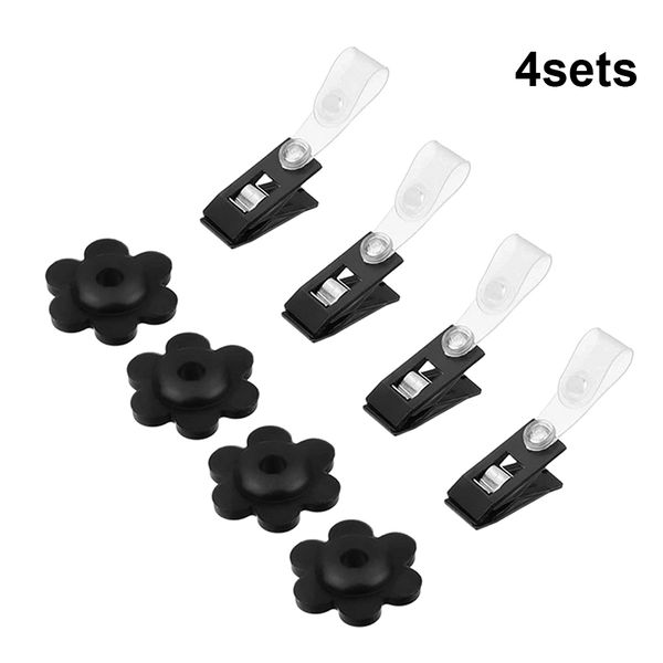 

4sets аксессуары patio rubber anti-wind clips yard flag стопор открытый сад