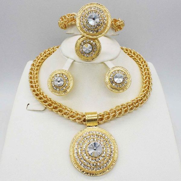 

fashion jewelry woman jewelry set necklace earrings pendant romantic wedding party travel, Silver