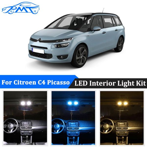 

bmt car led interior dome map light bulbs for cars canbus no error for c4 picasso grand 2007+ auto accessories lighting