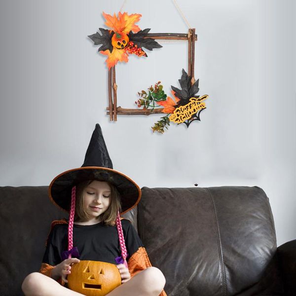 

halloween decoration 2020 halloween hanging ornament wooden black pumpkin star shape wall wieniecdrzwi#c