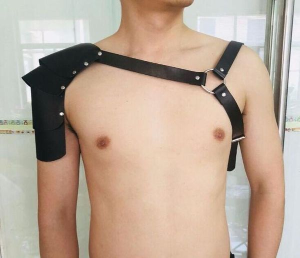 

2020 fashion trend new adjustable men's shoulder strap bar nightclub strap decoration harajuku belt buckles for men, Black;brown