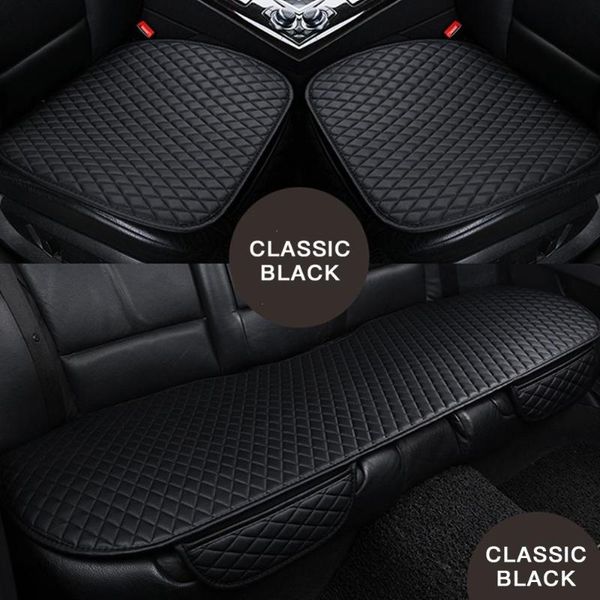 

olomm car seat covers for all seasons pu leather cushion non-slip design universal cover for the car oto aksesuar