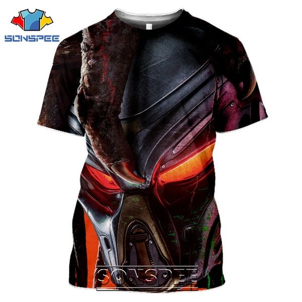 

predator aliens movie 3d print shirts humor harajuku plus size men clothing